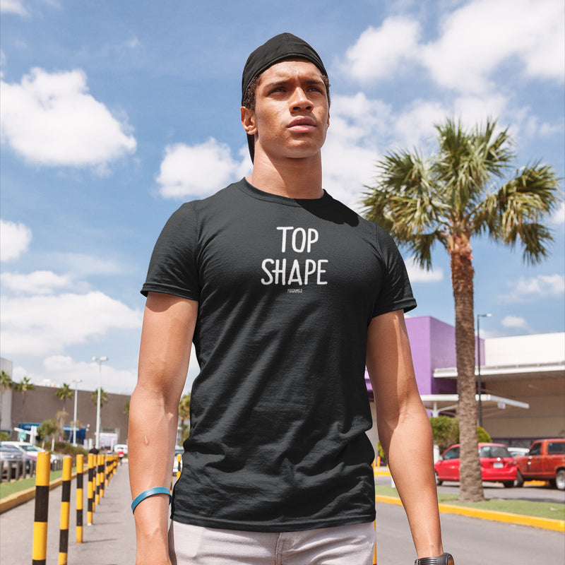 "TOP SHAPE" Men’s Pidginmoji Dark Short Sleeve T-shirt