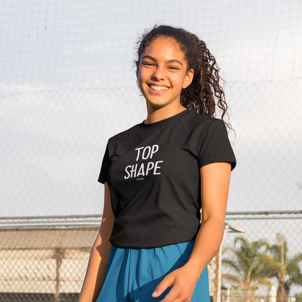 "TOP SHAPE" Women’s Pidginmoji Dark Short Sleeve T-shirt