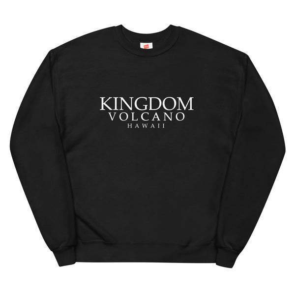 KINGDOM Volcano X PIDGINMOJI Collab - Black Unisex LOGO Sweatshirt