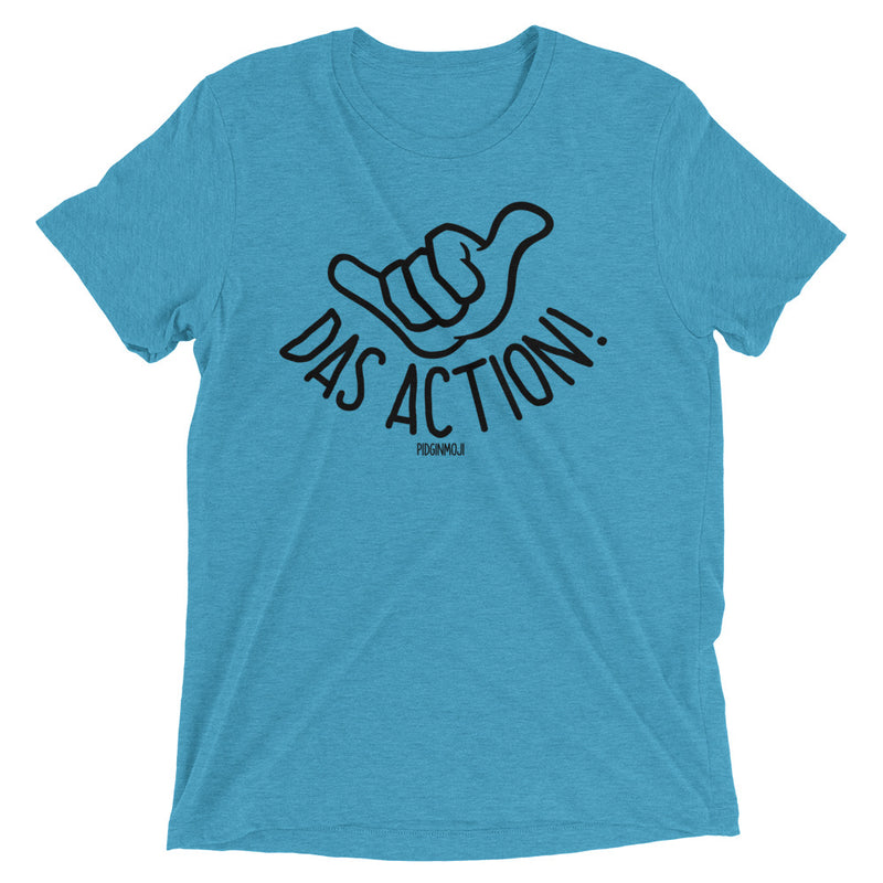 PIDGINMOJI Shaka Logo "DAS ACTION!" Light Unisex Short Sleeve T-Shirt