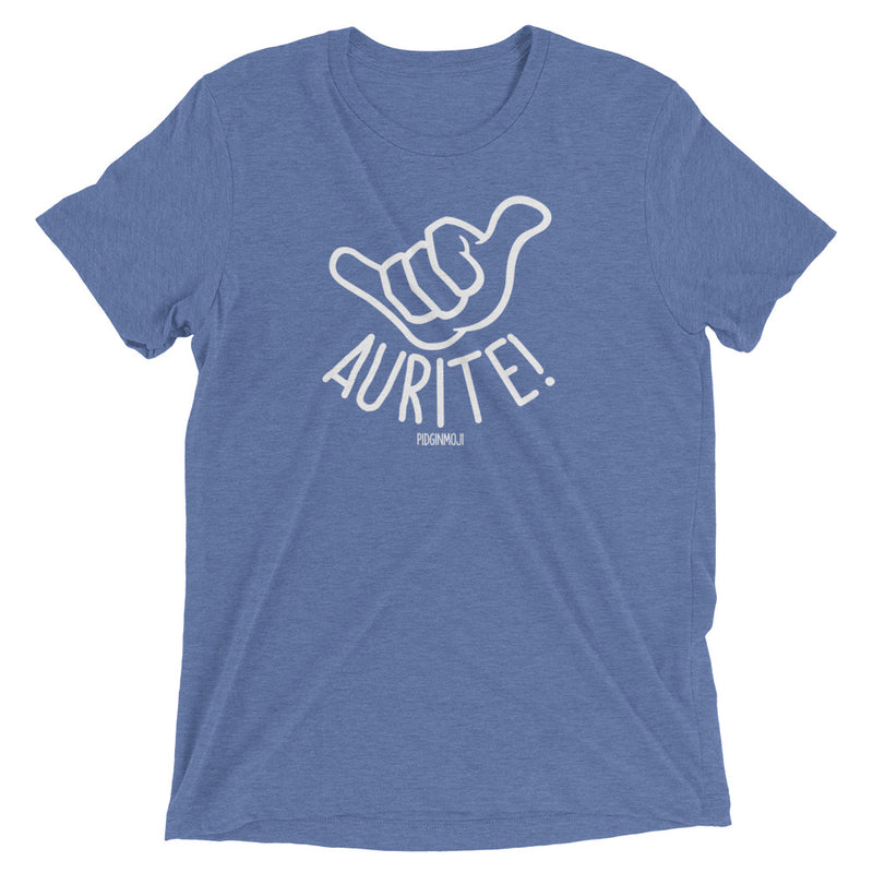 PIDGINMOJI Shaka Logo "AURITE!" Dark Unisex Short Sleeve T-Shirt