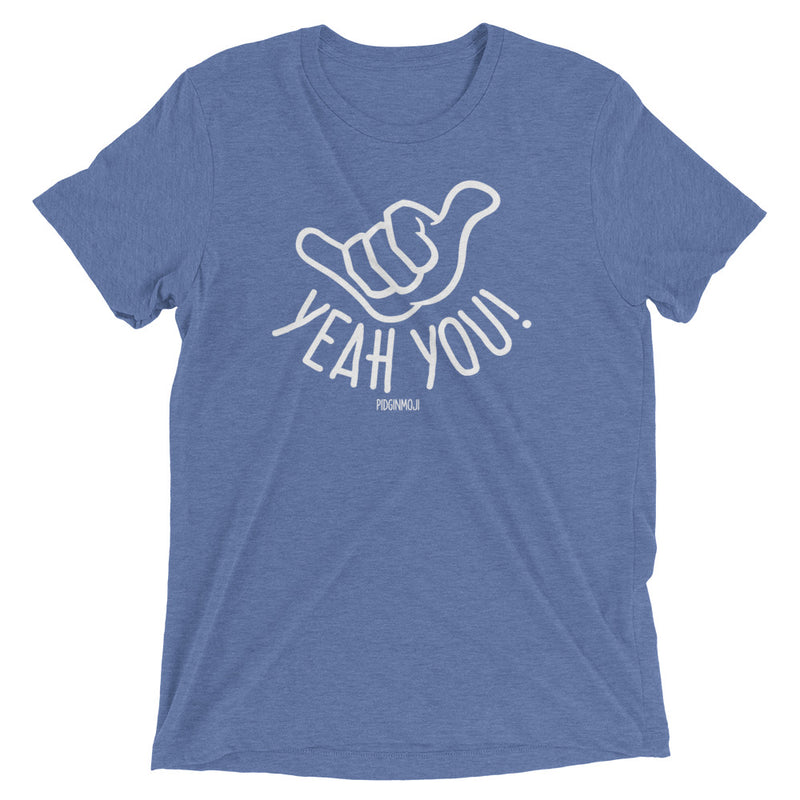 PIDGINMOJI Shaka Logo "YEAH YOU!" Dark Unisex Short Sleeve T-Shirt