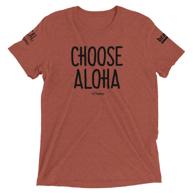 B.R.A.V.E. Hawai'i X PIDGINMOJI Collab - "Choose Aloha" Light T-Shirt