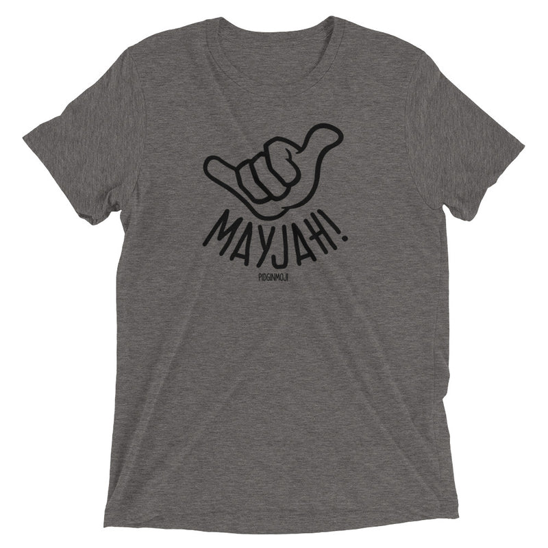 PIDGINMOJI Shaka Logo "MAYJAH!" Light Unisex Short Sleeve T-Shirt