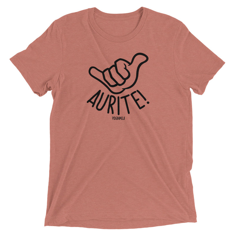 PIDGINMOJI Shaka Logo "AURITE!" Light Unisex Short Sleeve T-Shirt