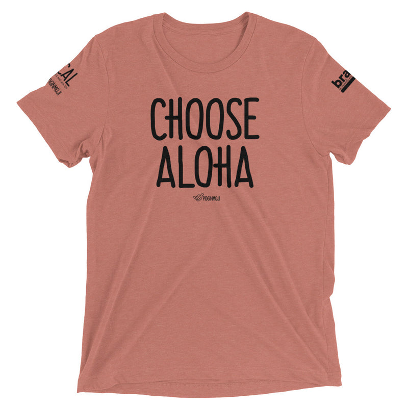 B.R.A.V.E. Hawai'i X PIDGINMOJI Collab - "Choose Aloha" Light T-Shirt