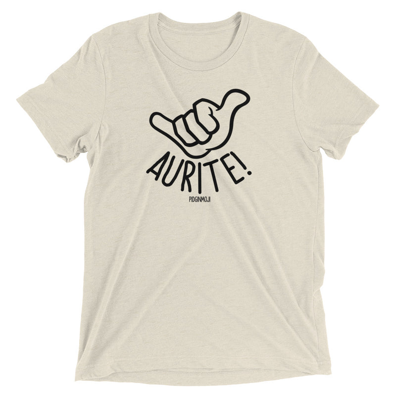 PIDGINMOJI Shaka Logo "AURITE!" Light Unisex Short Sleeve T-Shirt