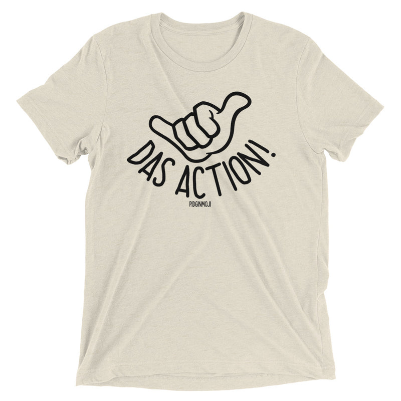 PIDGINMOJI Shaka Logo "DAS ACTION!" Light Unisex Short Sleeve T-Shirt