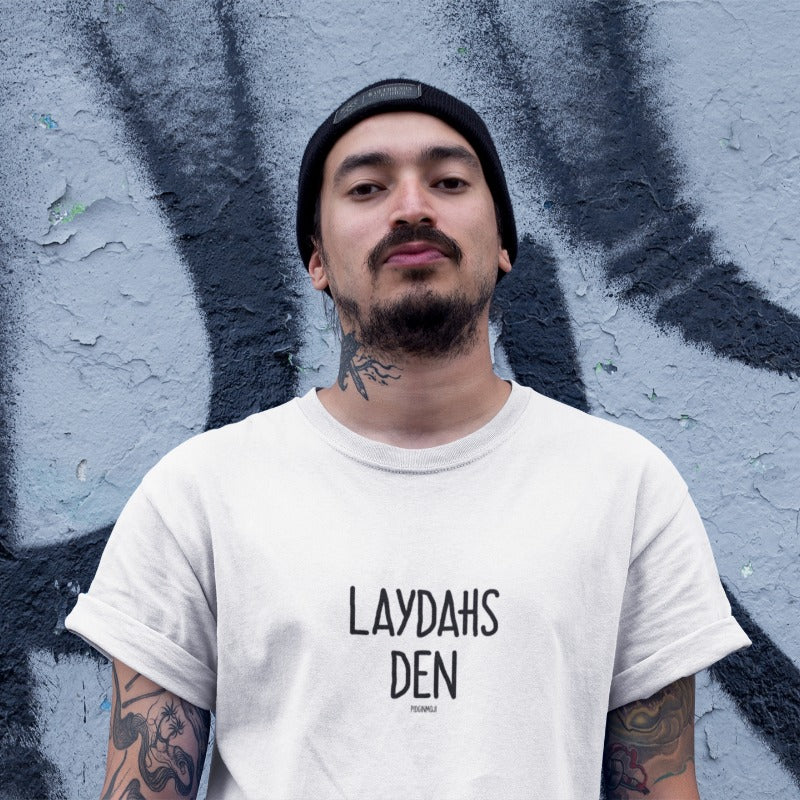 "LAYDAHS DEN" Men’s Pidginmoji Light Short Sleeve T-shirt