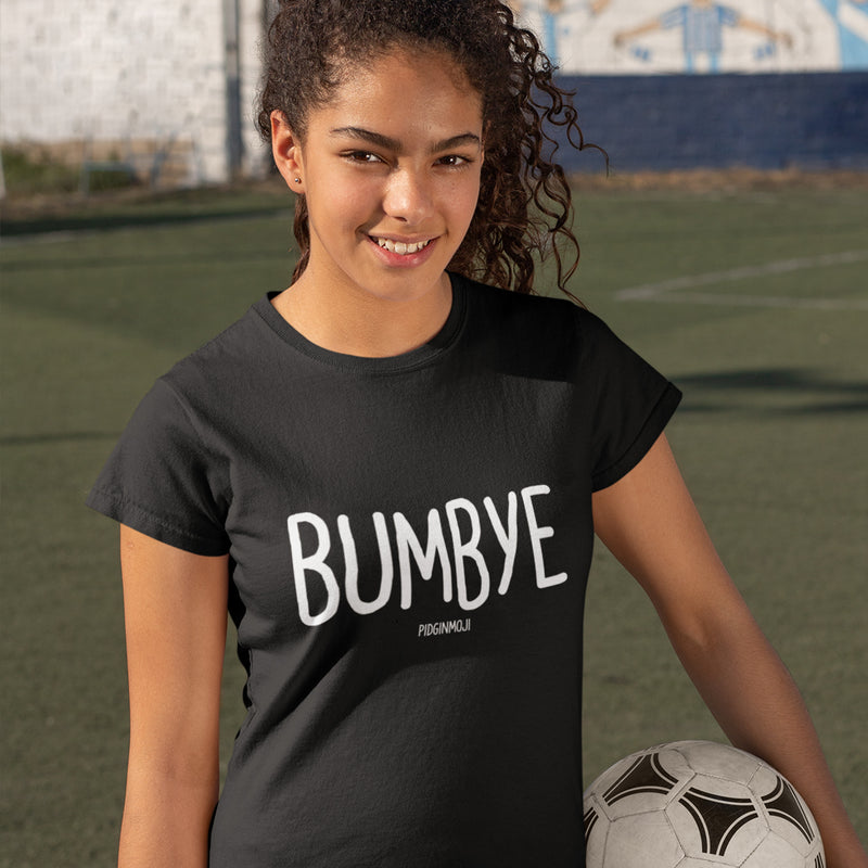 "BUMBYE" Women’s Pidginmoji Dark Short Sleeve T-shirt
