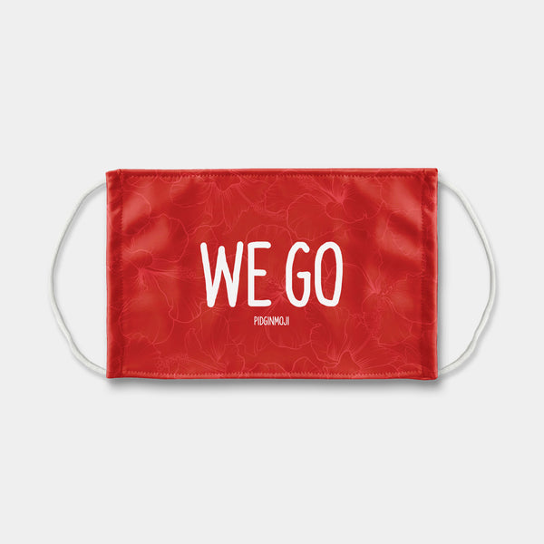 "WE GO" PIDGINMOJI Face Mask (Red)