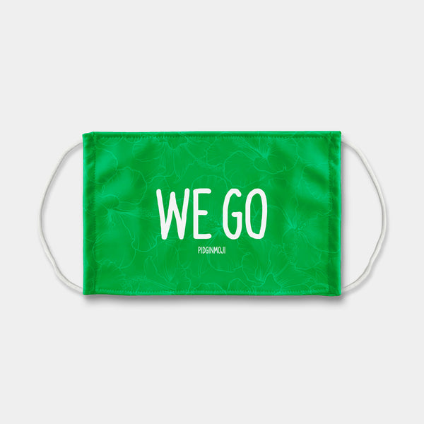 "WE GO" PIDGINMOJI Face Mask (Green)