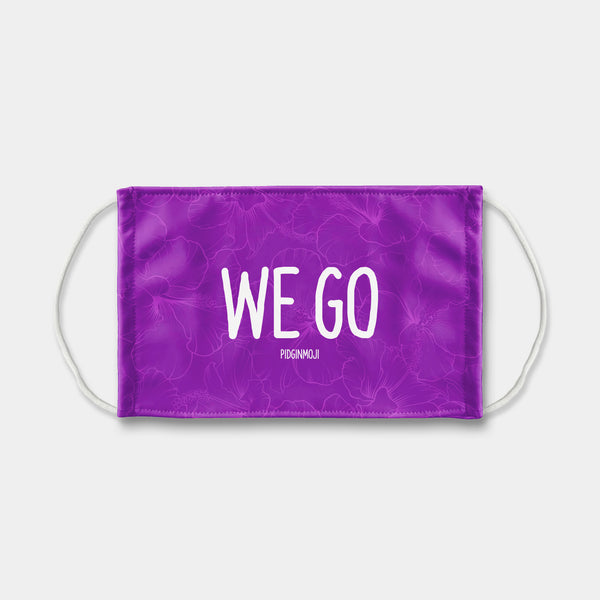 "WE GO" PIDGINMOJI Face Mask (Purple)
