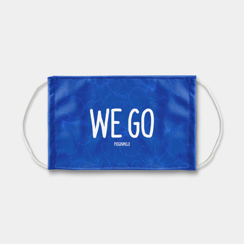 "WE GO" PIDGINMOJI Face Mask (Blue)