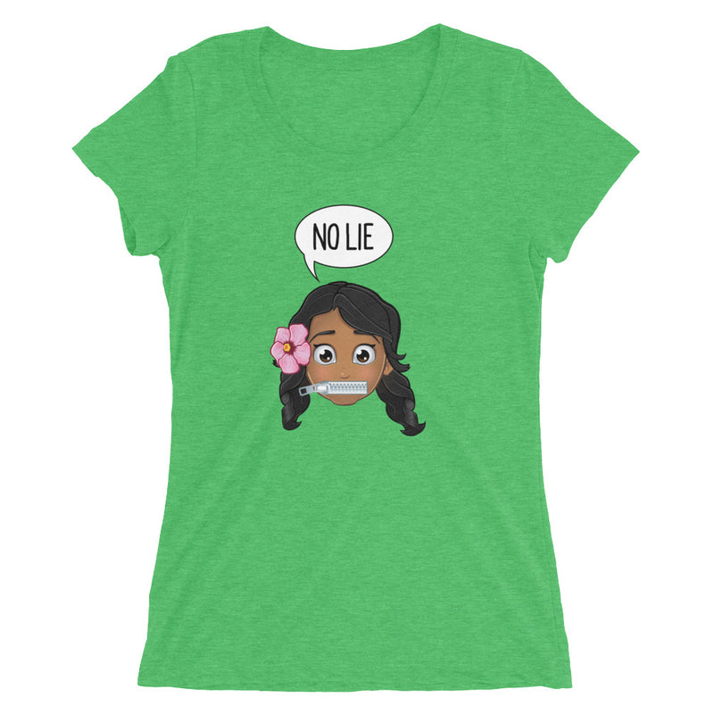 “NO LIE“ Women’s Original PIDGINMOJI Characters Short Sleeve T-shirt