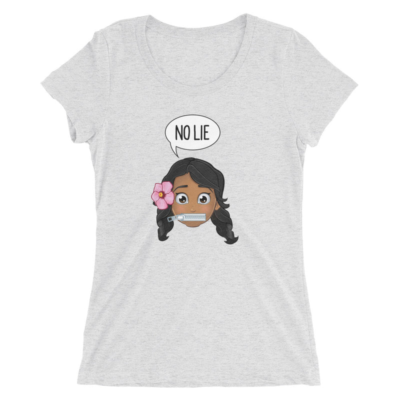 “NO LIE“ Women’s Original PIDGINMOJI Characters Short Sleeve T-shirt