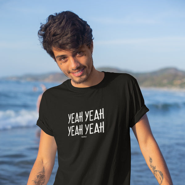 "YEAH YEAH YEAH YEAH YEAH YEAH" Men’s Pidginmoji Dark Short Sleeve T-shirt