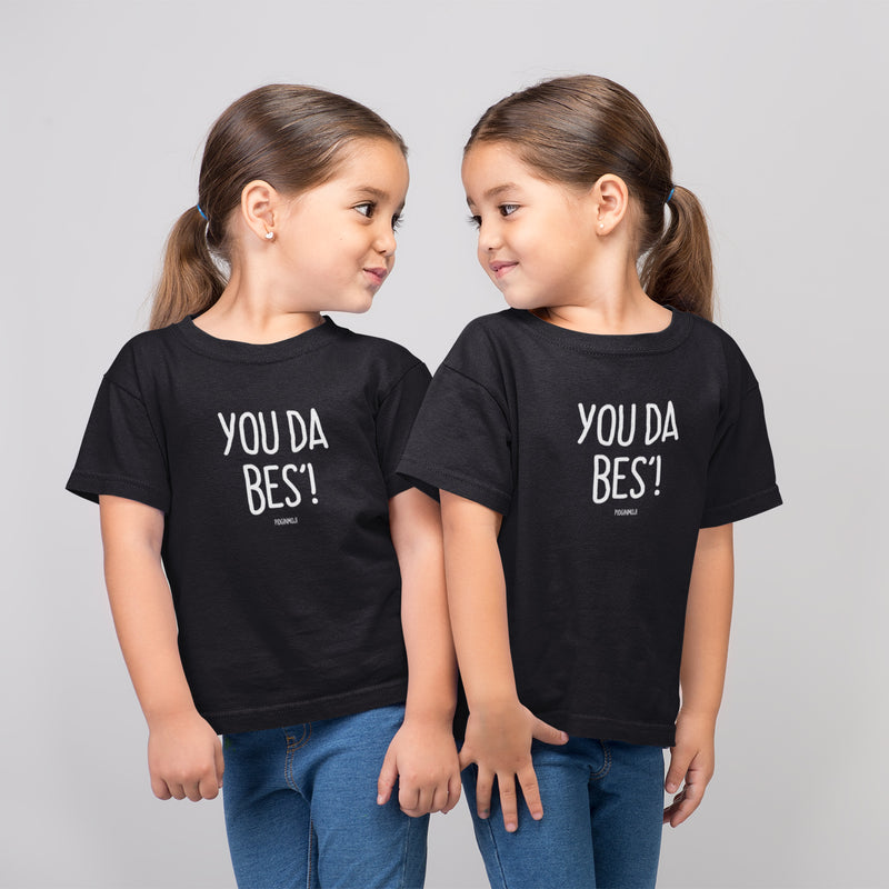 "YOU DA BES'!" Youth Pidginmoji Dark Short Sleeve T-shirt