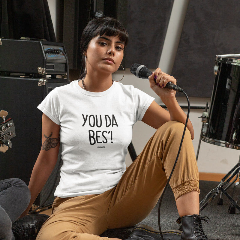 "YOU DA BES'!" Women’s Pidginmoji Light Short Sleeve T-shirt