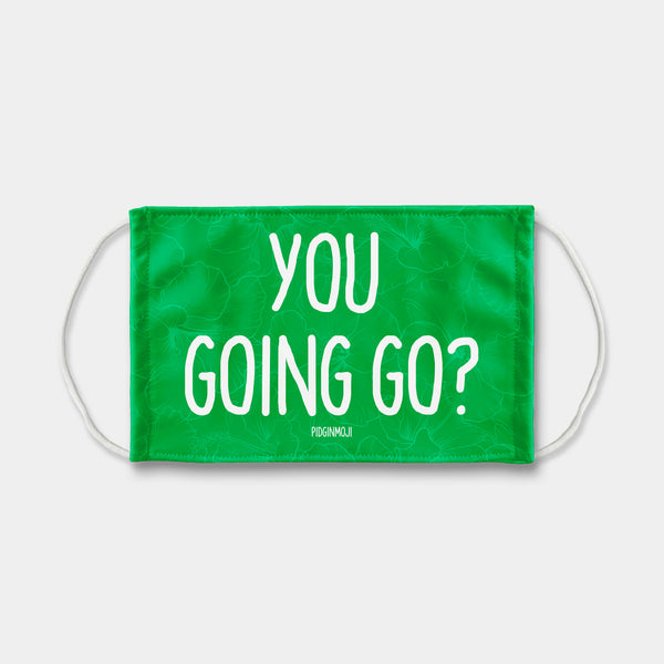 "YOU GOING GO?" PIDGINMOJI Face Mask (Green)