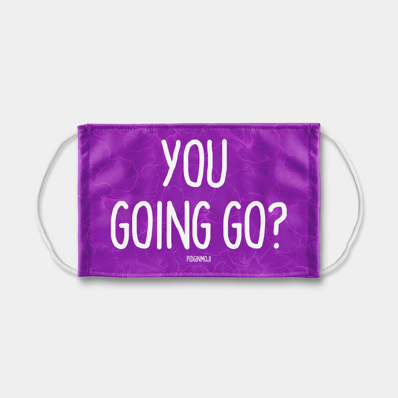 "YOU GOING GO?" PIDGINMOJI Face Mask (Purple)