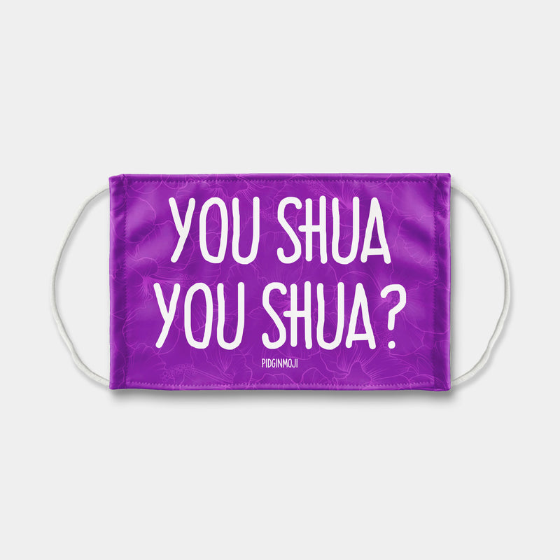 "YOU SHUA YOU SHUA?" PIDGINMOJI Face Mask (Purple)