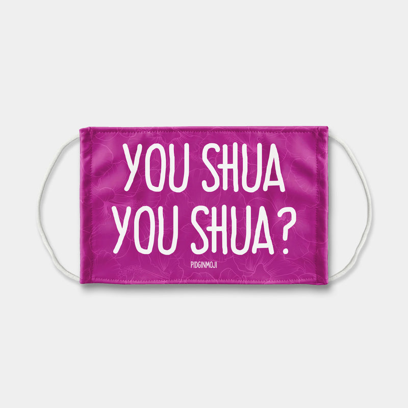 "YOU SHUA YOU SHUA?" PIDGINMOJI Face Mask (Pink)